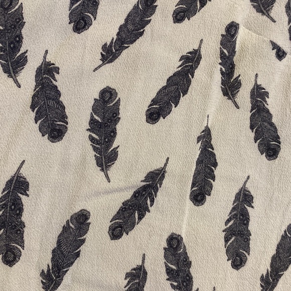 H&M High waisted feather print midi skirt - Picture 2 of 4